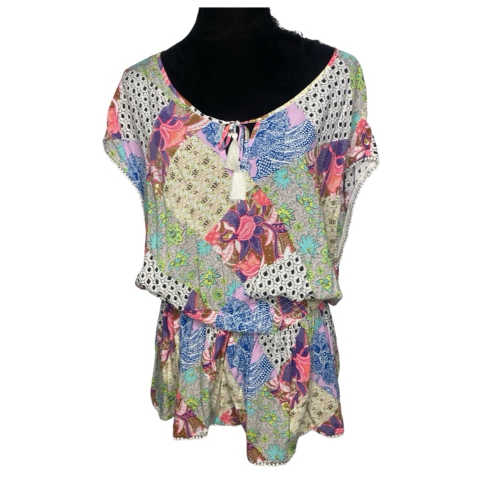 Victoria Secret’s Floral Patchwork Minidress Swimsuit Coverup Size M